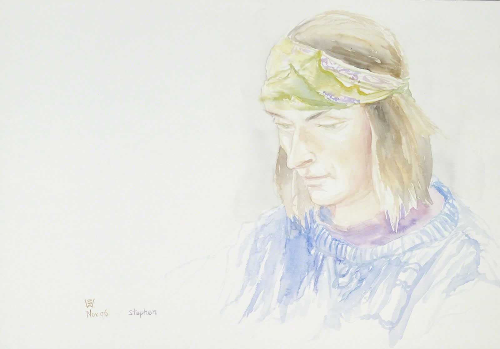 Stephen in Green Head-scarf by Susan Dorothea White