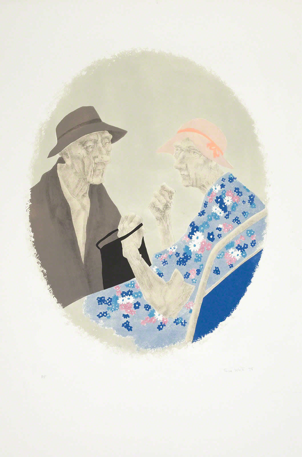Two (lithograph, coloured) by Susan Dorothea White