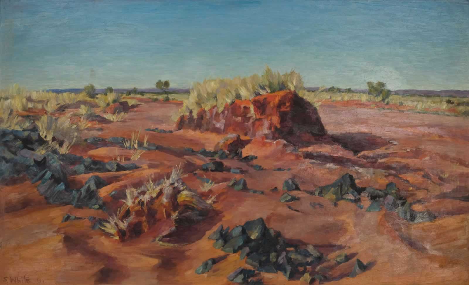 Wide Waterway, Outback Creek by Susan Dorothea White