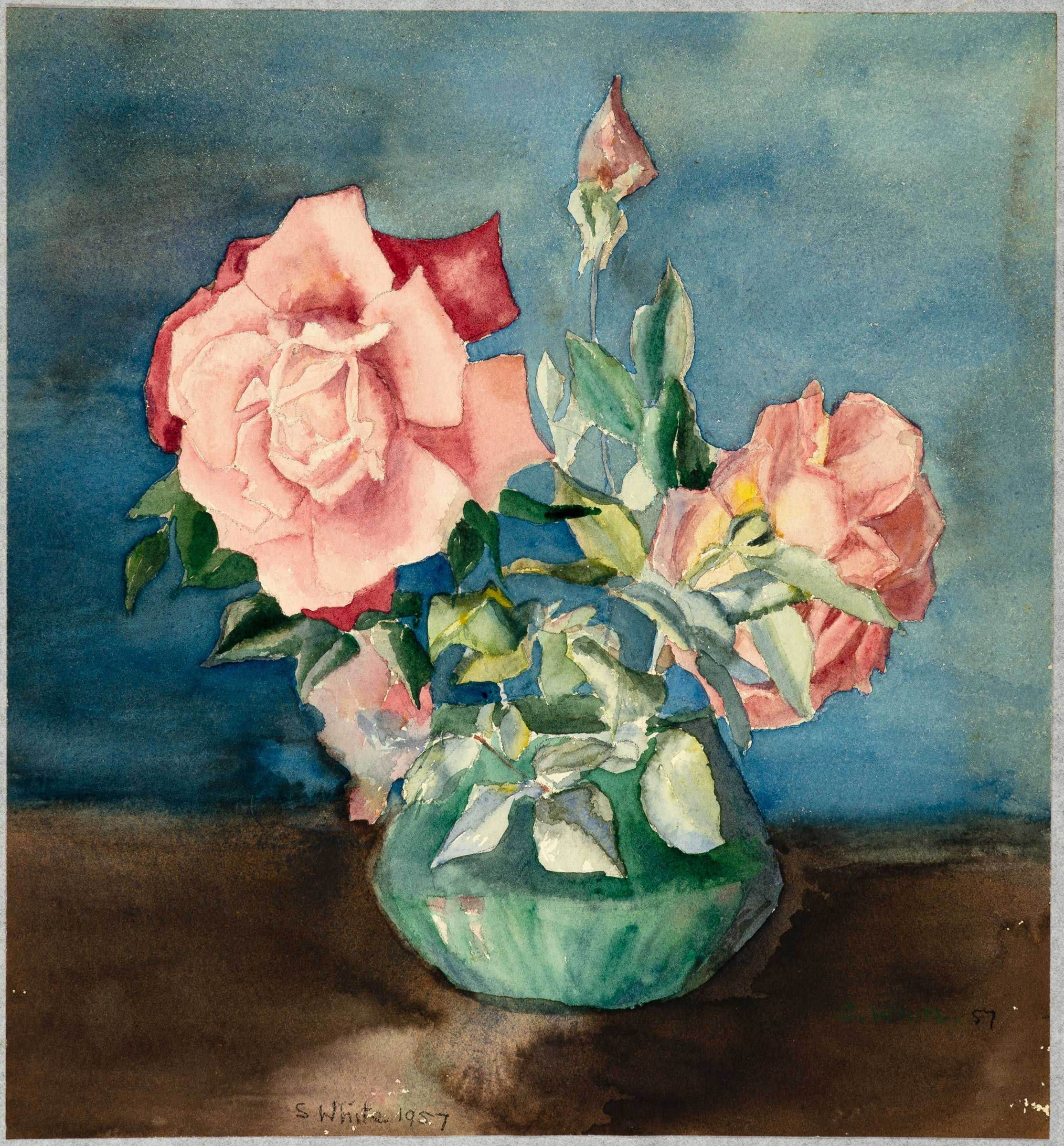Bowl of roses by Susan Dorothea White