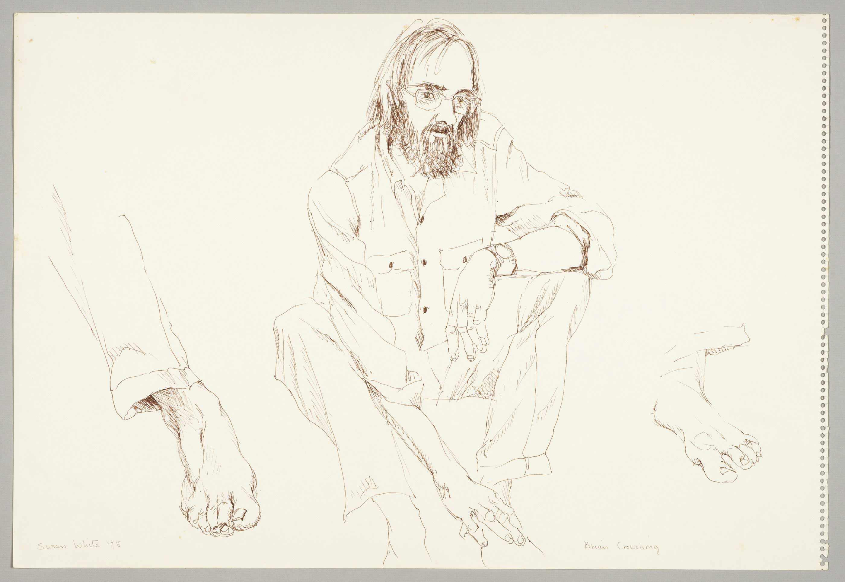 Brian crouching by  Susan D White