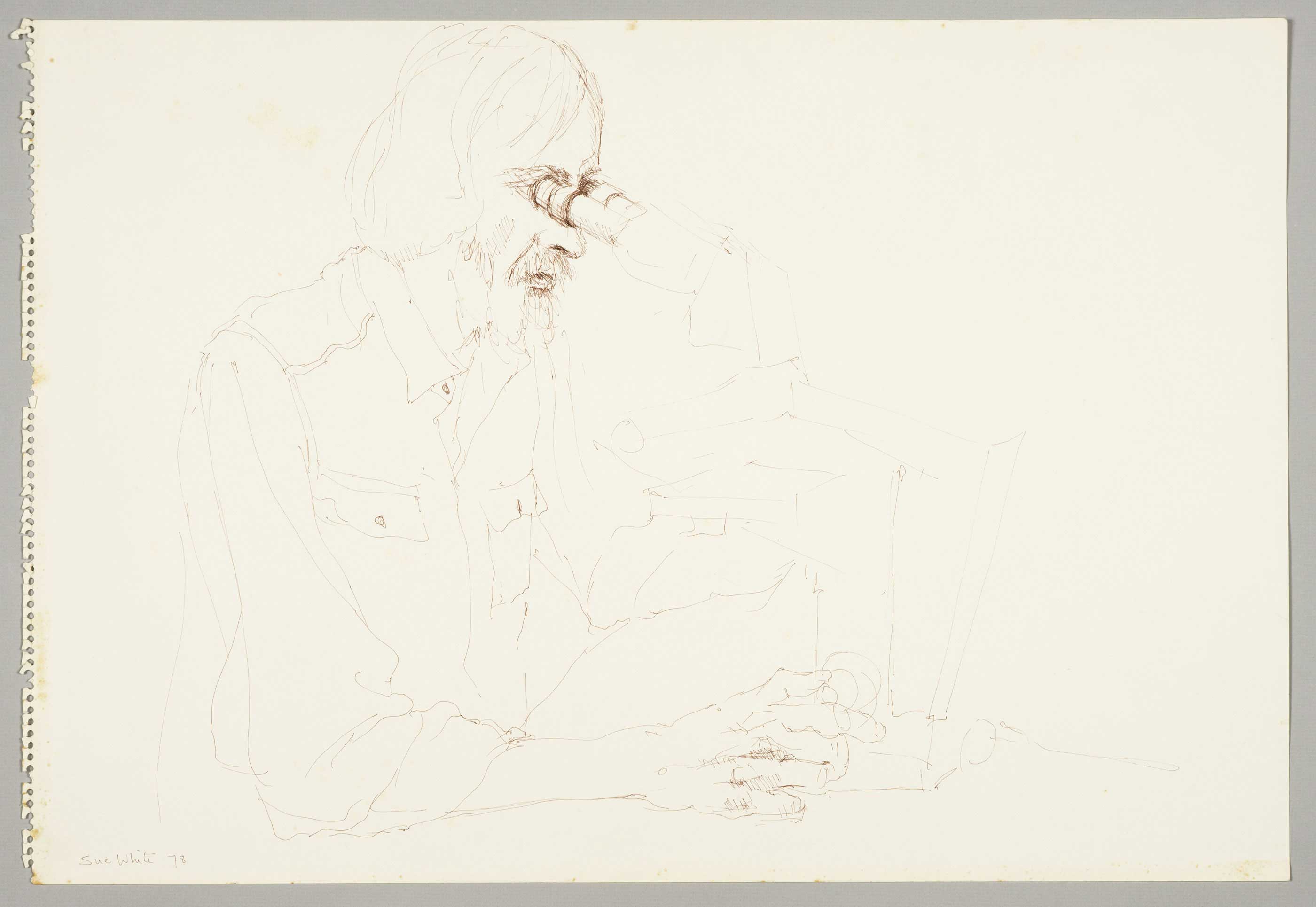 Brian using microscope 2 by  Susan D White