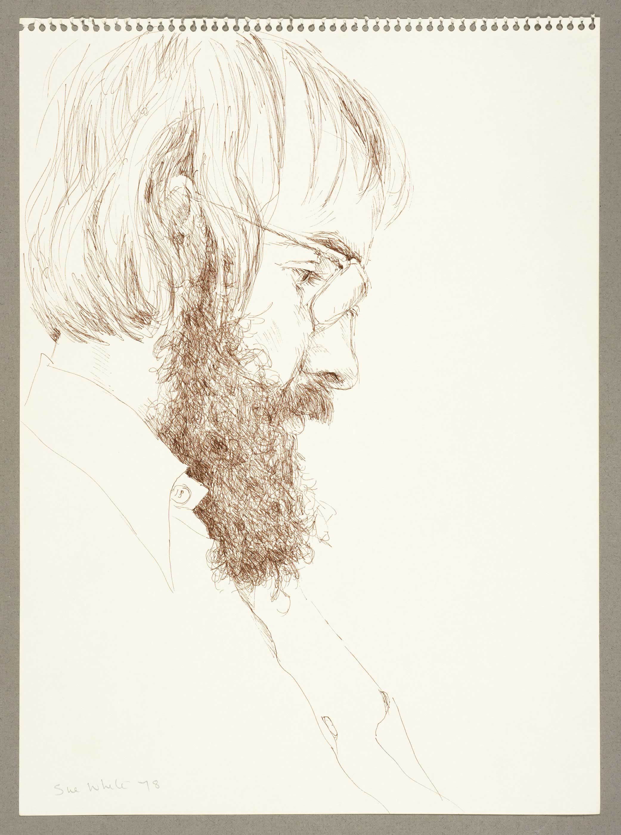 Pensive Scientist (Dr Brian Freeman) by  Susan D White