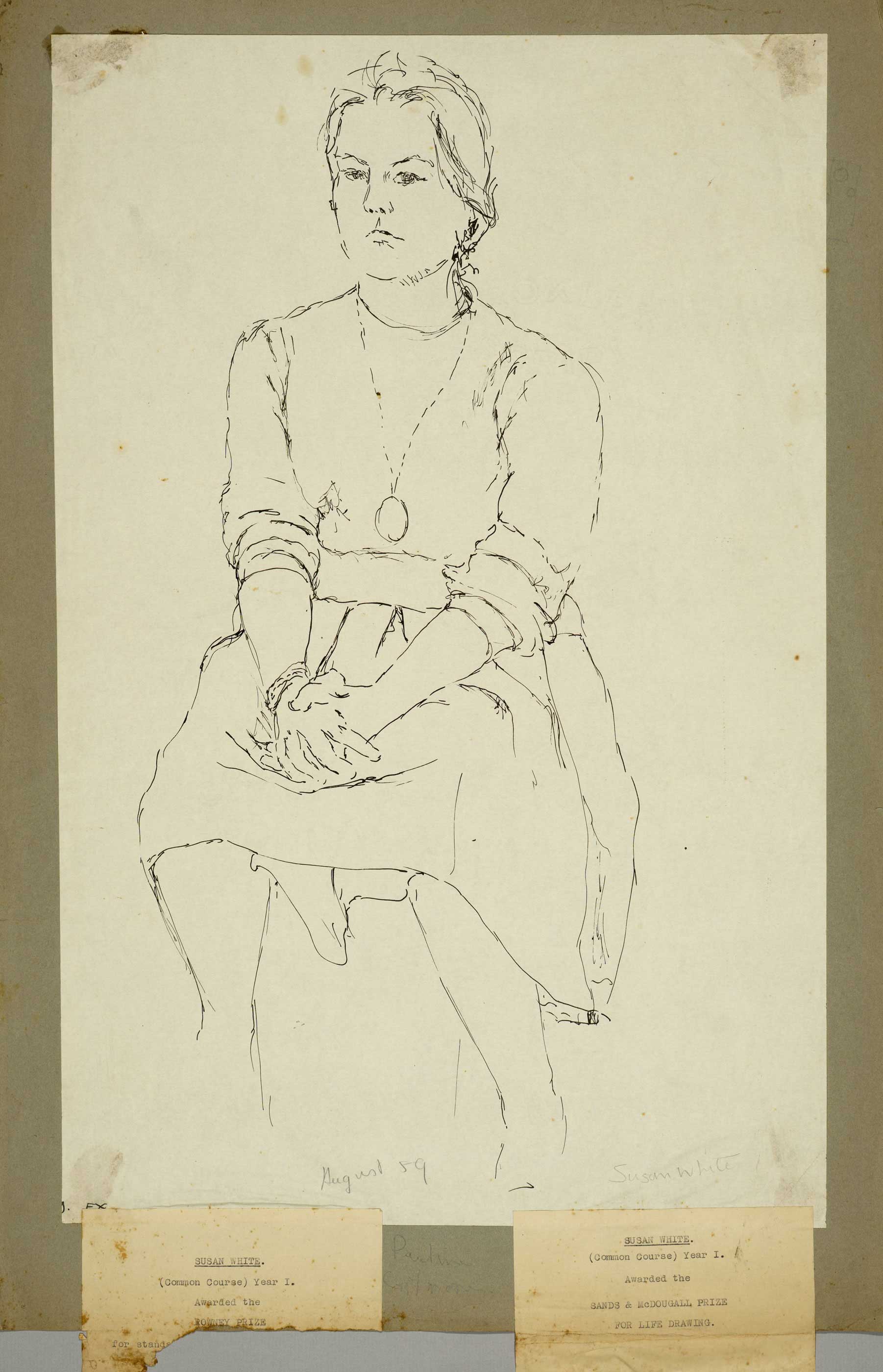 Seated Student (Pauline Gilmore, SASA) by  Susan D White