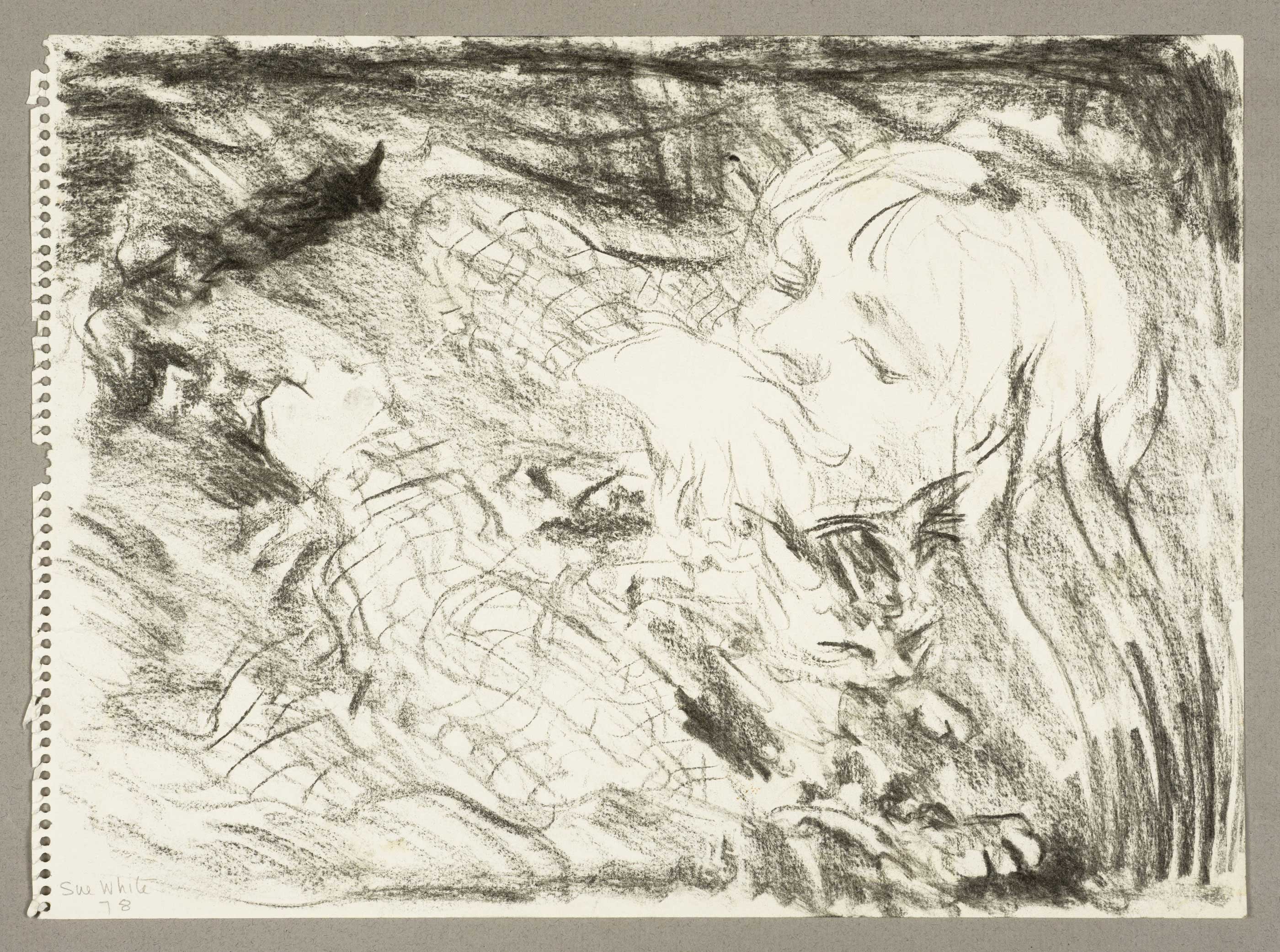 Stephen and Tigger (study II) by  Susan D White